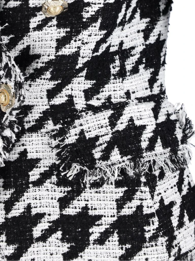Balmain Balmain Check Patterned Tweed Blazer 5