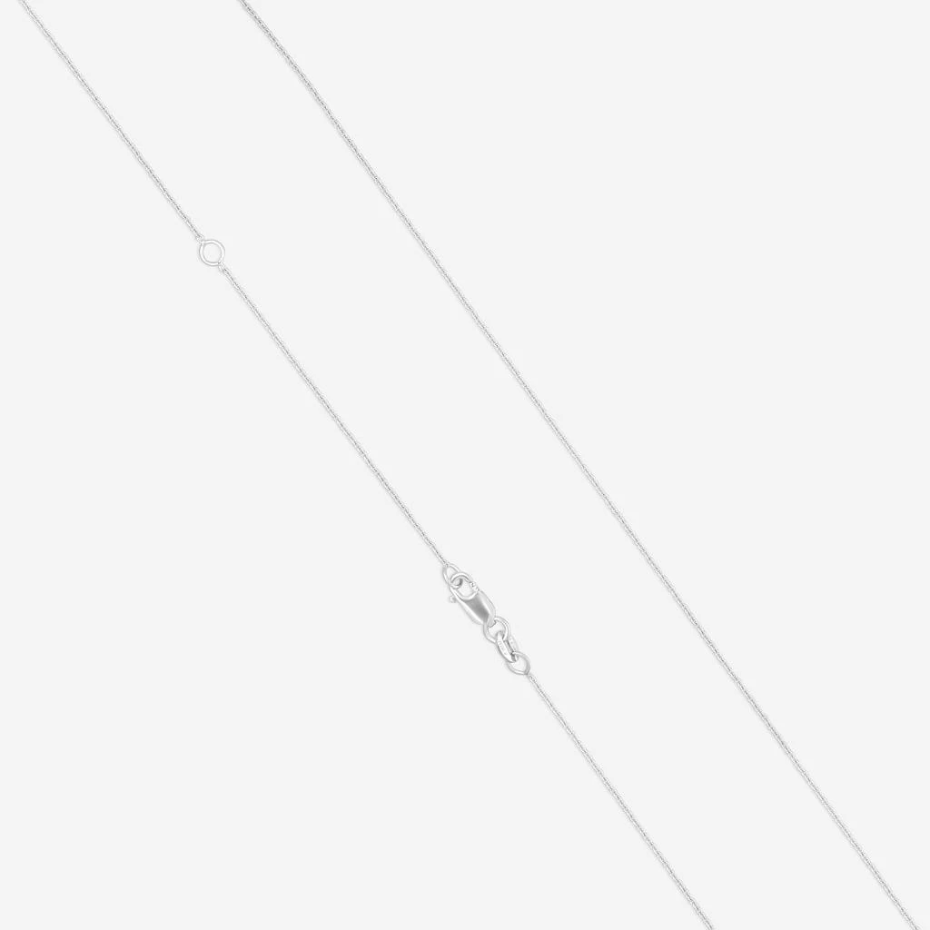 Roberto Coin Roberto Coin 18K White Gold Diamond 
Blue Sapphire Pendant Necklace 6520084AW18S2 4