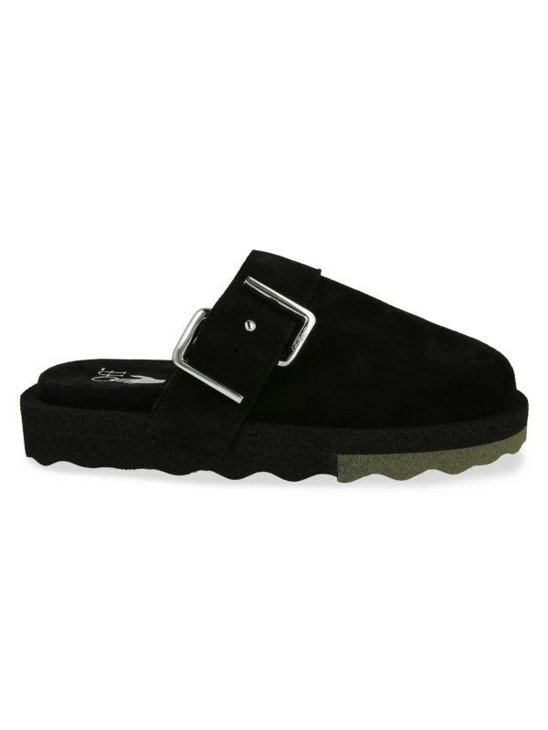 Off-White Leather Mules 1