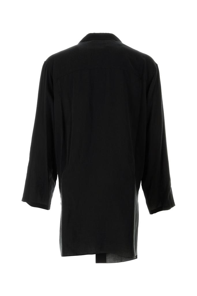 YOHJI YAMAMOTO Black cellulose oversize shirt
