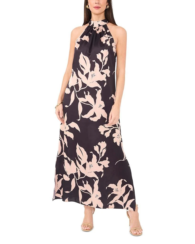 Vince Camuto High Halter Neck Maxi Dress 1