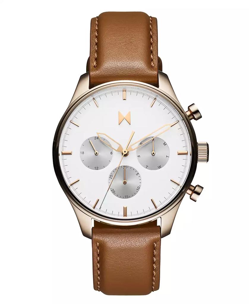 MVMT Men's Airhawk Tan Leather Strap Watch