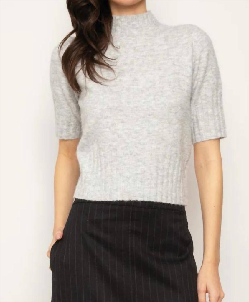 Central Park West Central Park West - Millie Quarter Sleeve Turtleneck Sweater