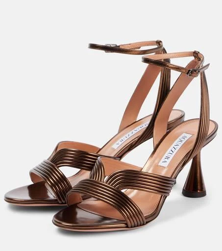 Aquazzura Daryl 75 leather sandals 4