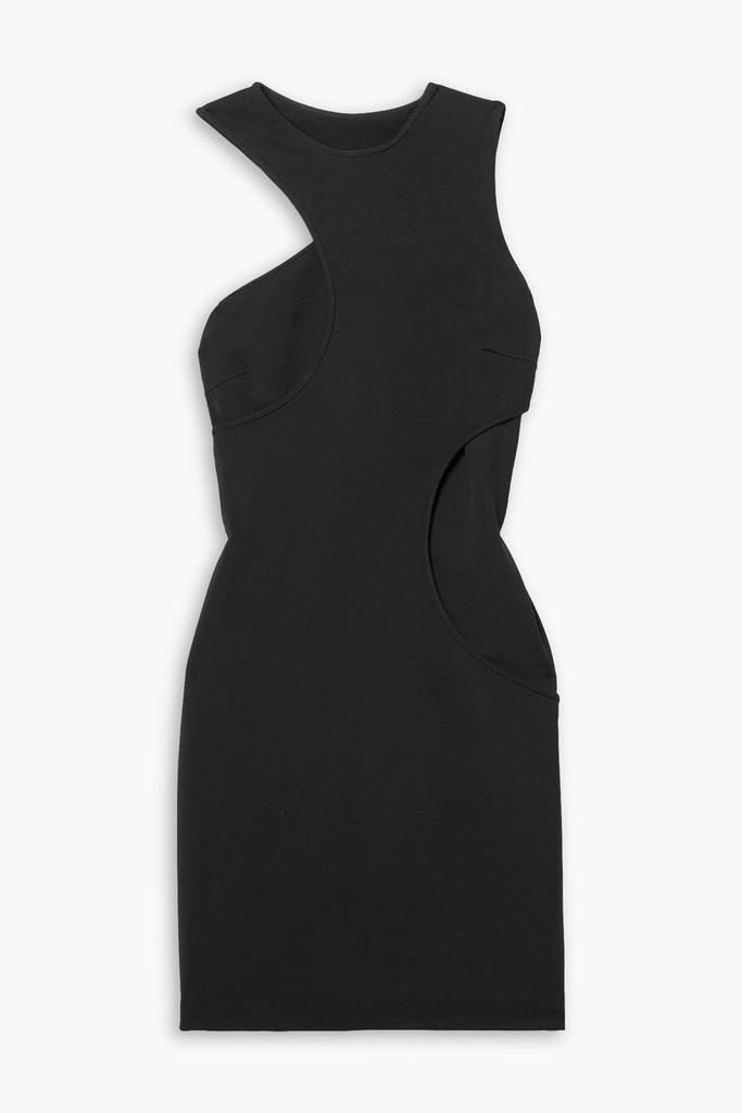 ET OCHS Paisley layered cutout stretch-jersey mini dress