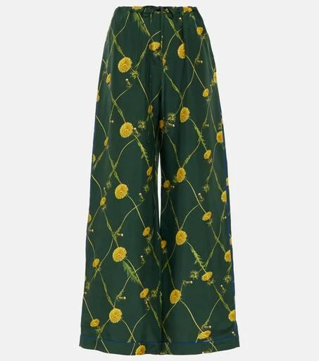 Burberry Floral silk pajama pants 1