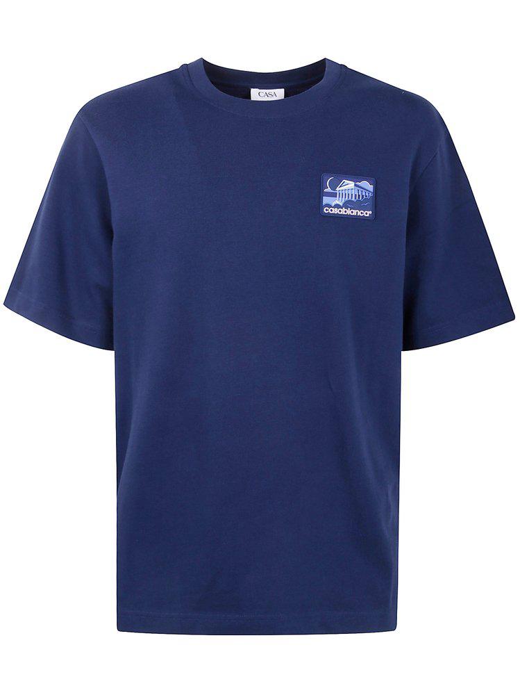 Casablanca Casablanca Logo Patch Crewneck T-Shirt