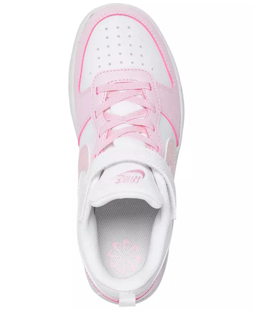 Nike Little Girls Court Borough Low Recraft Adjustable Strap Casual Sneakers from Finish Line 3