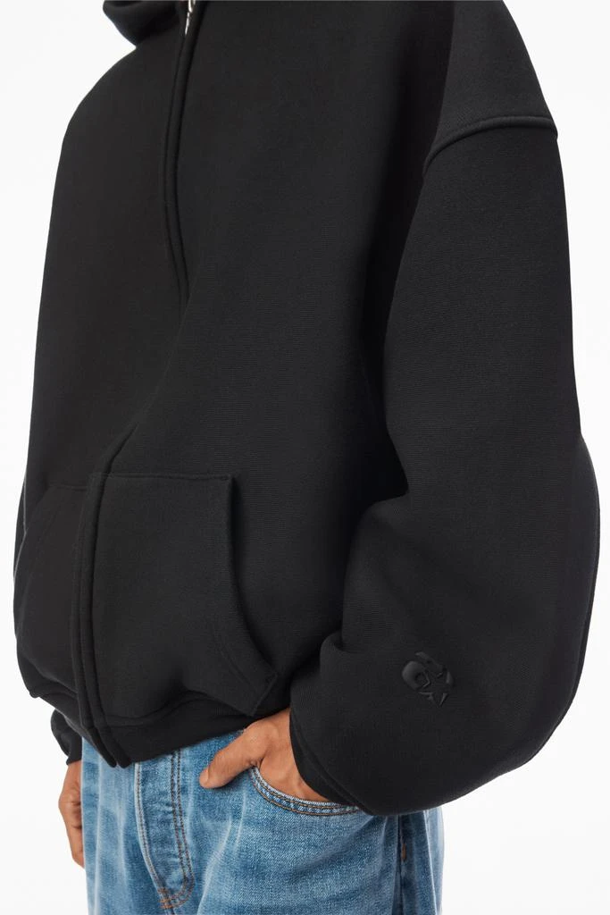 Alexander Wang STAR ZIP UP HOODIE IN DENSE FLEECE 3