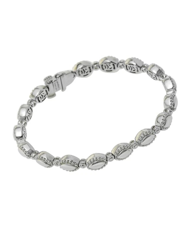 Charles Krypell Charles Krypell Firefly Sterling Silver and 14K White Gold Women's Bracelet 5-6963-FFS 1