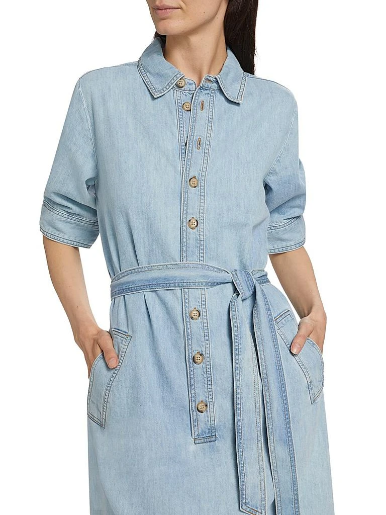 FRAME Denim Belted Minidress 6