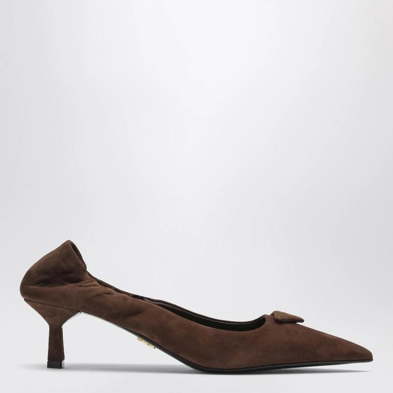 Prada Cocoa-colored suede pumps 1