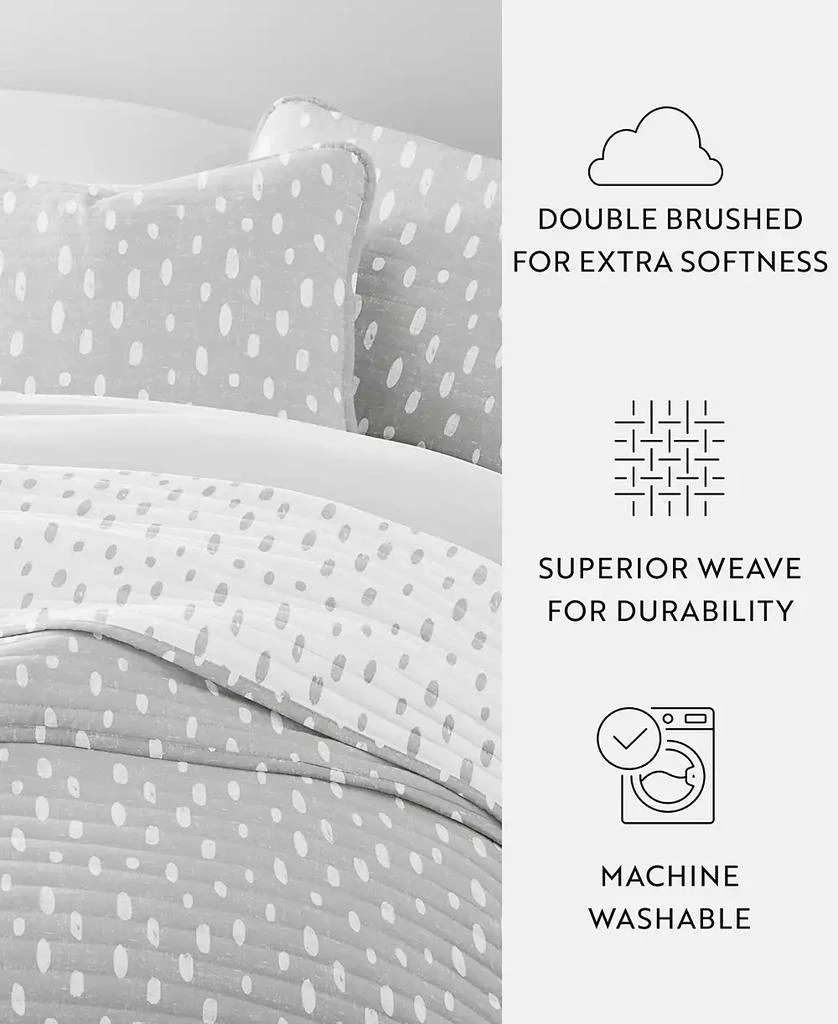 IENJOY HOME Painted Dots Reversible 2-Pc. Quilt Set 4