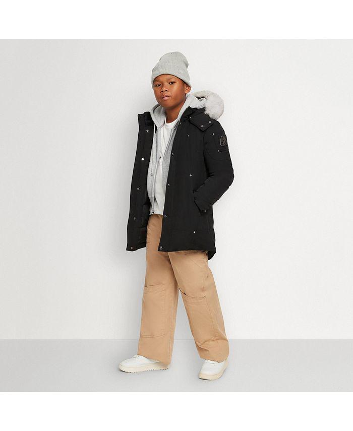 Moose Knuckles Unisex Parka with Shearling Hood - Big Kid