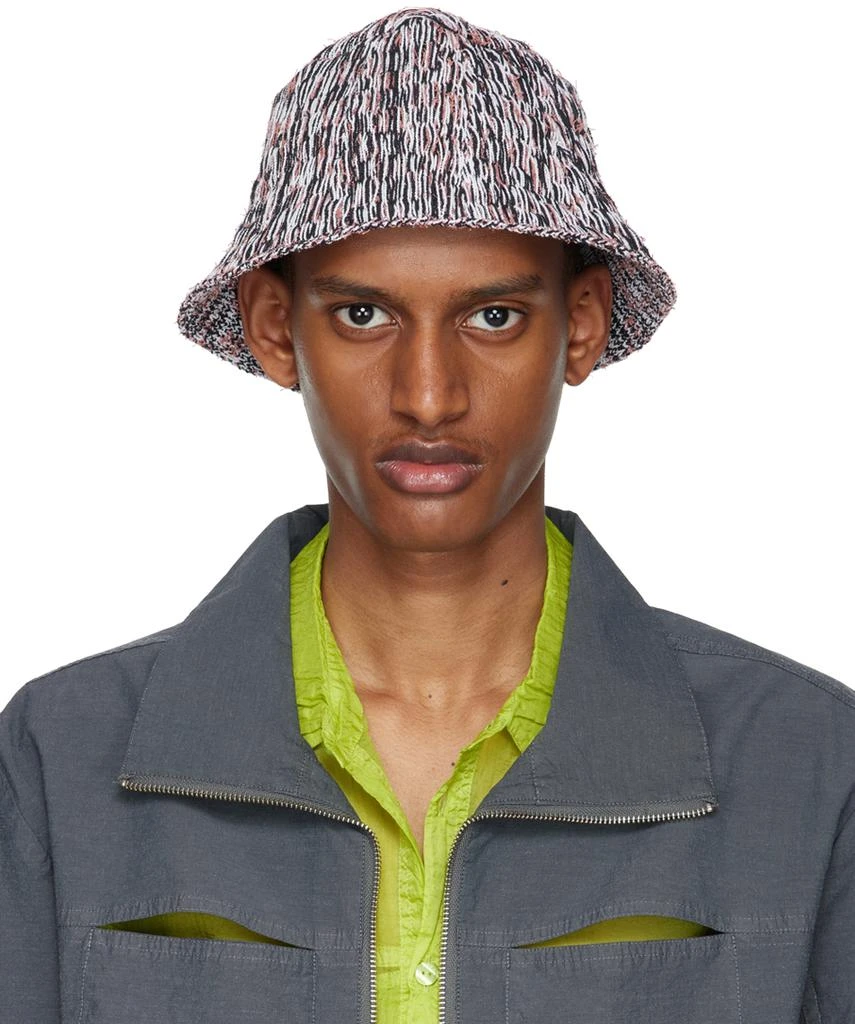 Eckhaus Latta Black & Orange Static Beach Hat 1