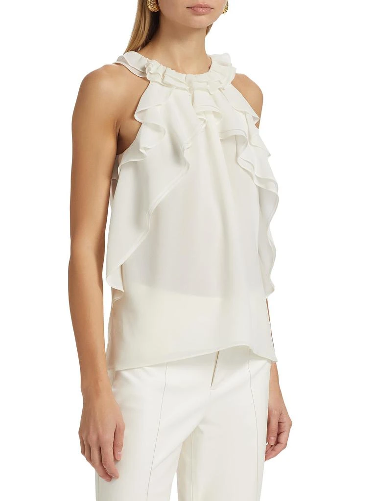 Kobi Halperin Bristol Ruffle Chiffon Sleeveless Blouse 3