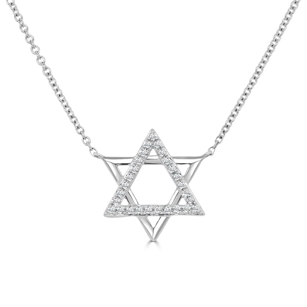 Sabrina Designs 14K Gold & Diamond Star of David Necklace 2