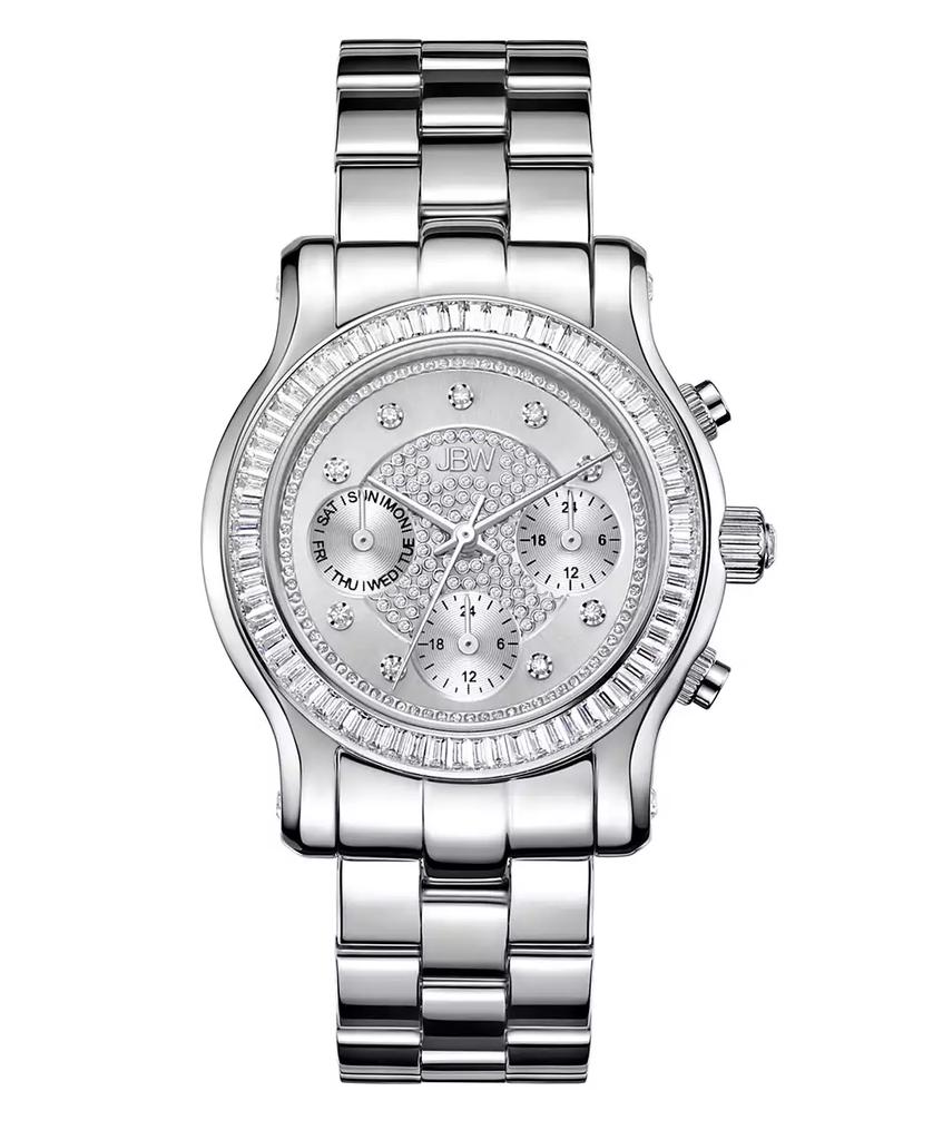 Jbw Women's Laurel Diamond (1/10 ct.t.w.) Stainless Steel Watch