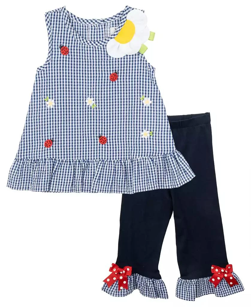 Rare Editions Baby Girls 2-Piece Spring Seersucker Dress Set 1