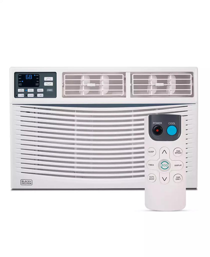 Black & Decker BLACK+DECKER Window Air Conditioner 10,000 BTU, AC Window Unit Cools Up to 450 Square Feet, Window AC Unit with Remote Control, 3 Cooling Speeds and Fan Only Function, BWAC10WTB, White