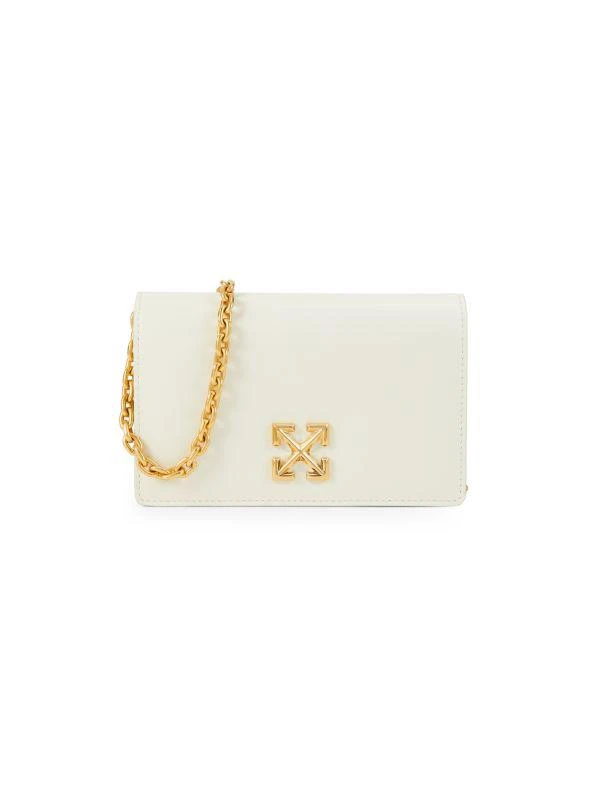 Off-White Jitney Leather Shoulder Bag 1