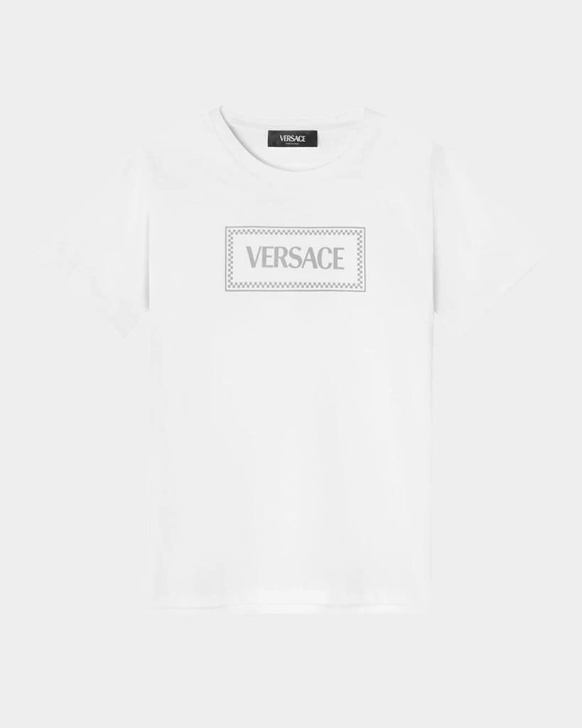 Versace Kid's Damier Logo-Print T-Shirt, Size 6-14 1