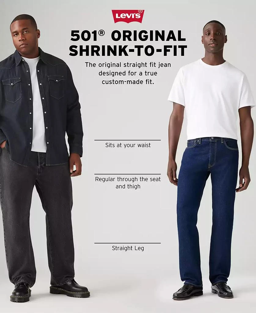 Levi's Men's 501® Original Shrink-to-Fit™ Non-Stretch Jeans 7