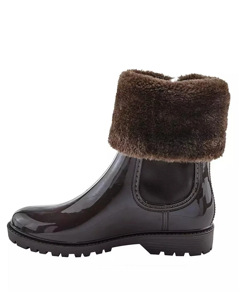 Spring Step Wellies Faux Fur Trim Waterproof Rain Boot with Zipper and Padded Insole 3
