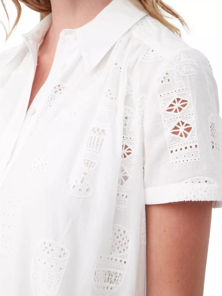Trina Turk Kon Tiki Embroidered Eyelet Maxi-Dress 4