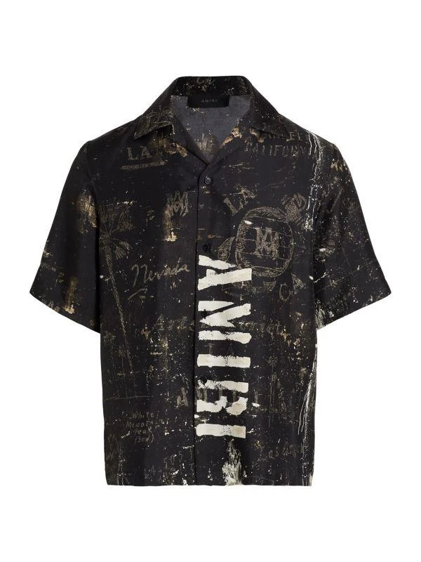AMIRI Army Stencil Camp Shirt 6