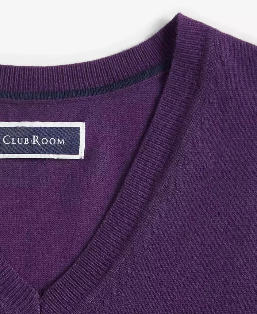 Club Room Men's Solid V-Neck Sweater Vest, Created for Macy's 5