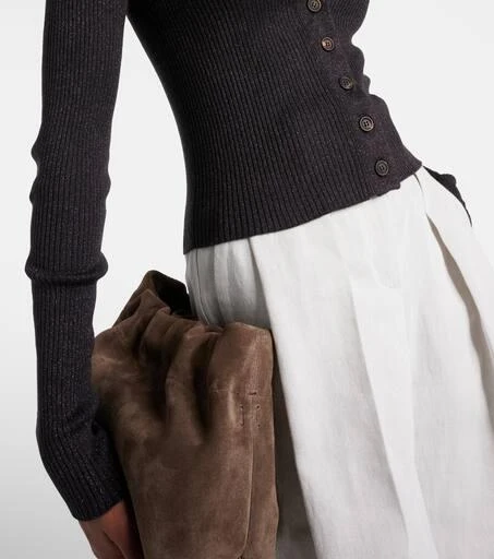 Brunello Cucinelli Cashmere and silk-blend cardigan 5