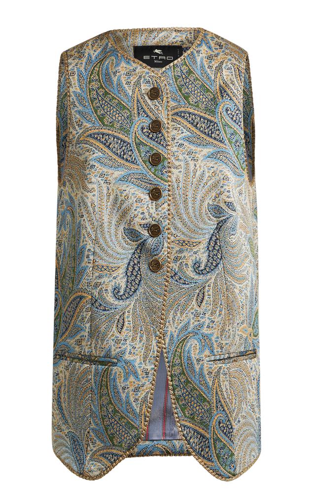 ETRO Etro - Printed Cotton-Blend Vest - Multi - IT 40 - Moda Operandi