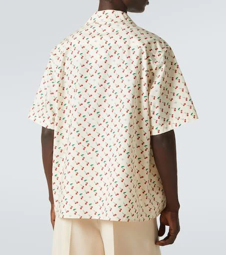 Valentino Cherryfic cotton poplin bowling shirt 4