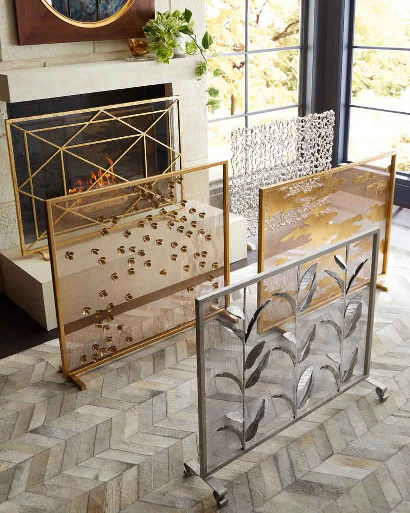 Global Views Fleur Fireplace Screen 2