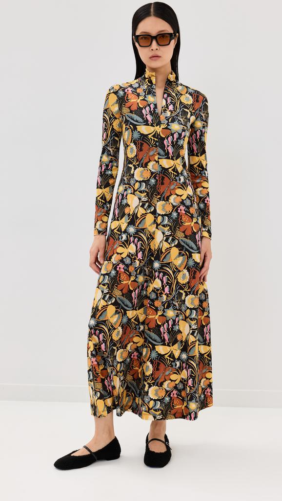 ROSETTA GETTY Velvet Zip Up Maxi Dress