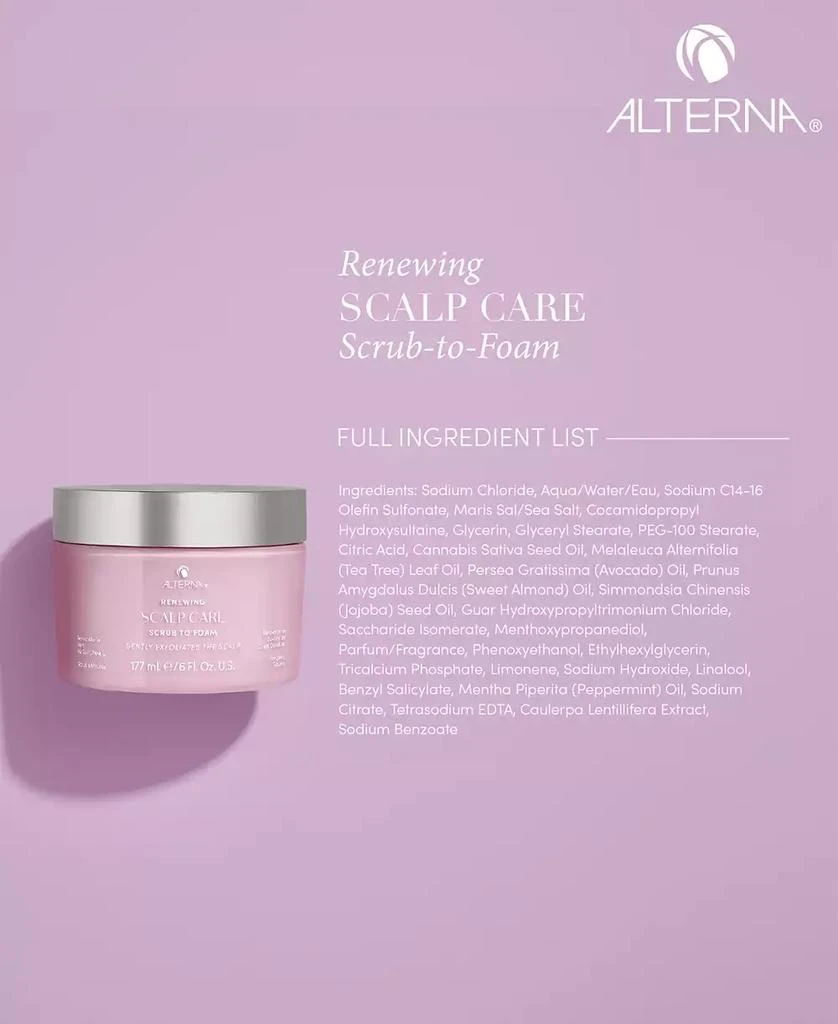 ALTERNA Renewing Scalp Care Scrub To Foam, 6 oz. 8