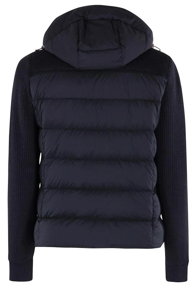MOORER Padded Quilted Jacket With Knit Sleeves 2