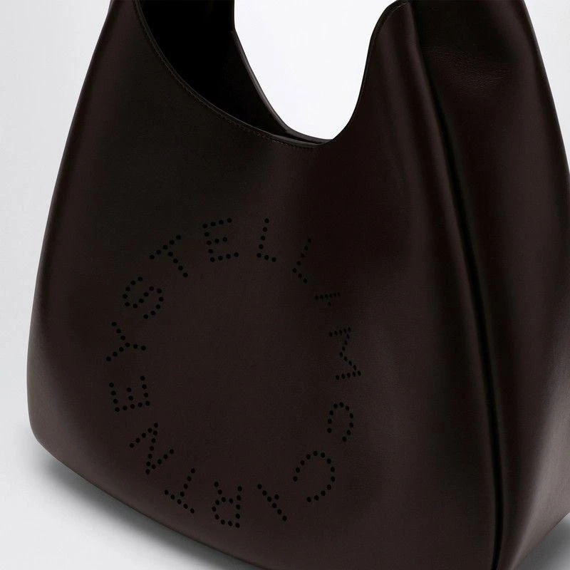 Stella McCartney Stella Mccartney Black Hobo Bag With Logo 5