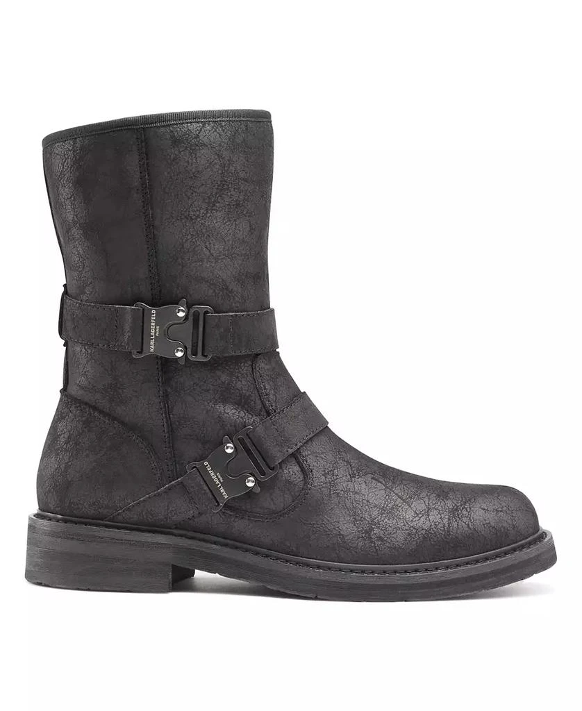 KARL LAGERFELD PARIS Karl Lagerfeld Men's Double Buckle Tire Tread Sole Boot 2