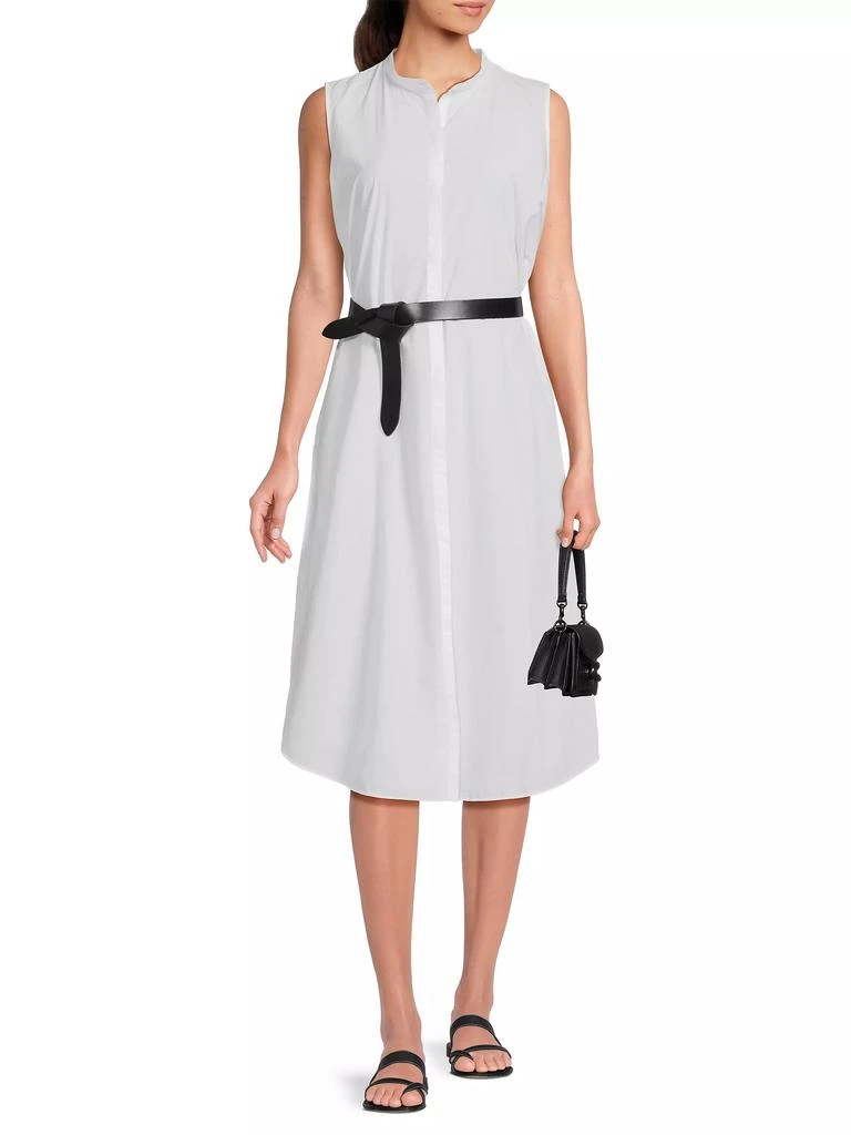 Eileen Fisher Cotton Sleeveless Shirtdress 2