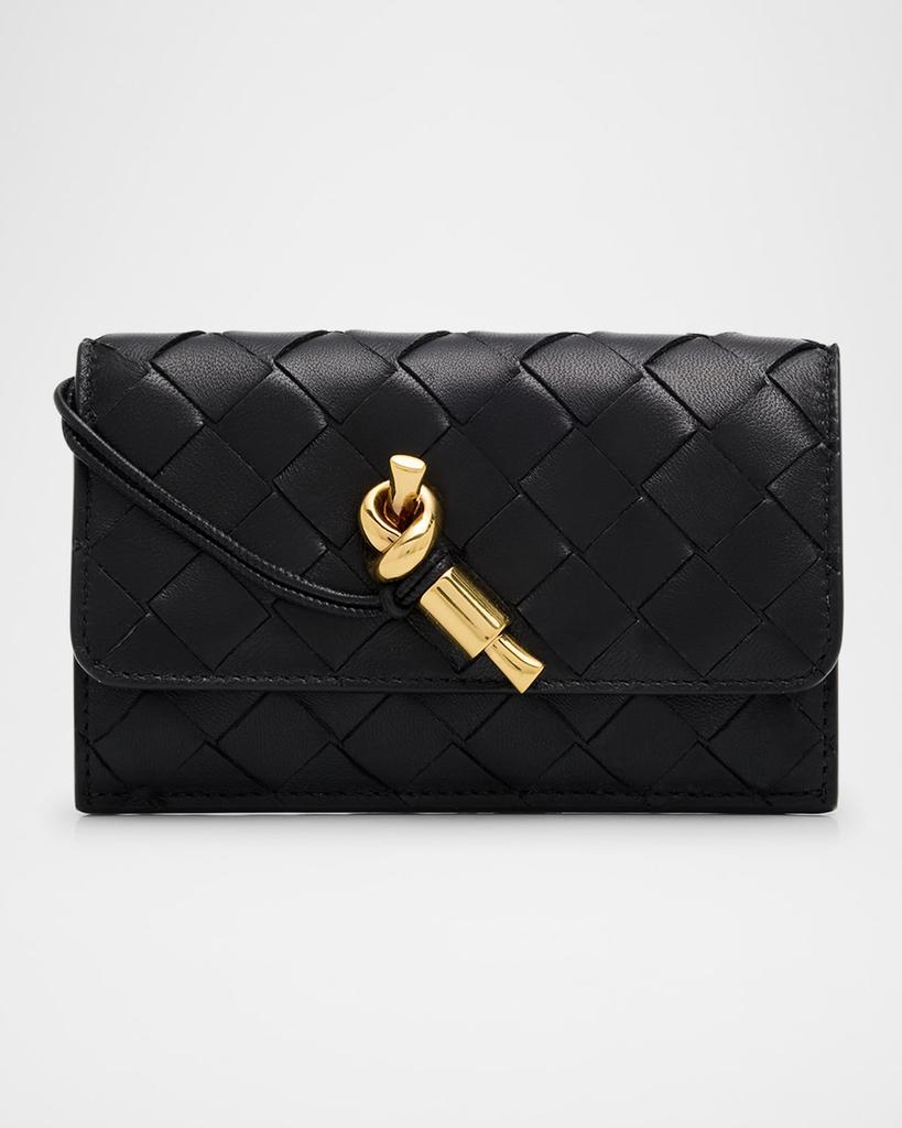 Bottega Veneta Gold Cassette Card Holder - Bags - Compare