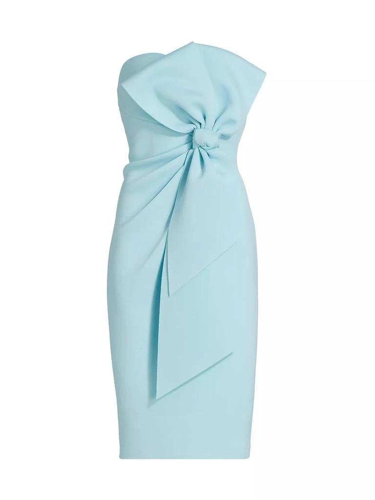 Badgley Mischka Strapless Bow-Embellished Dress 1