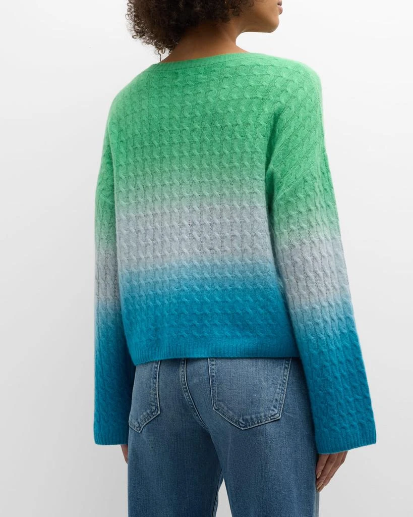 Naadam Cashmere Ombre Cable-Knit Sweater 3