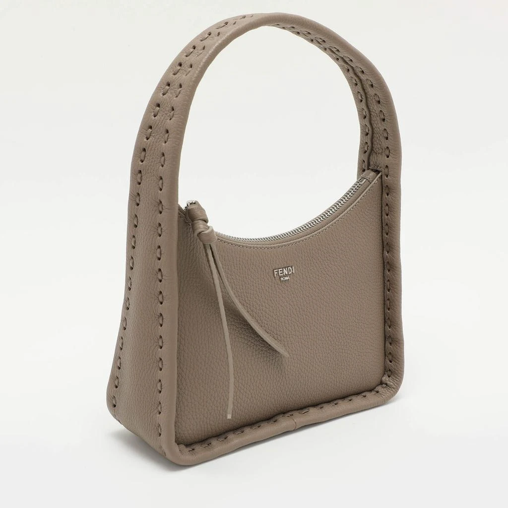 Fendi Fendi Grey Selleria Leather Mini Fendessence Hobo 3