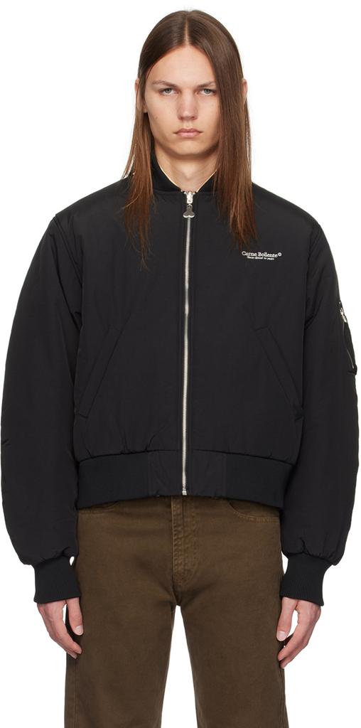 Carne Bollente Black Hidden Pleasures Reversible Bomber Jacket