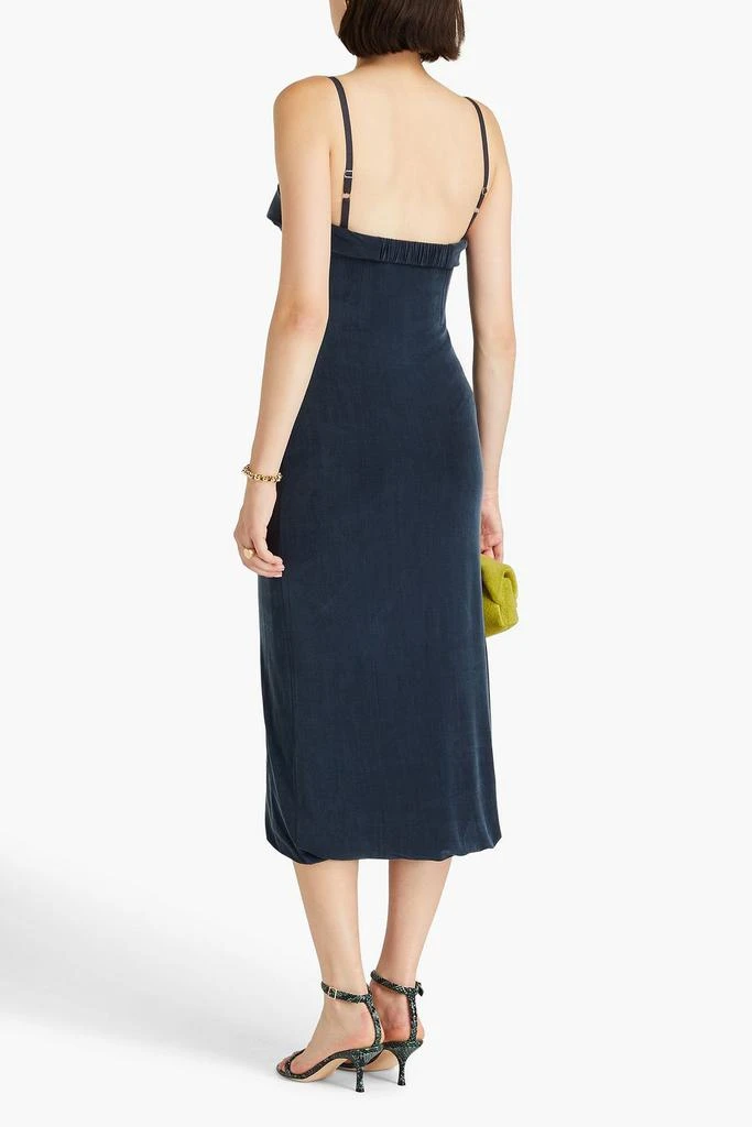 Jacquemus Praia cupro-blend midi dress 3