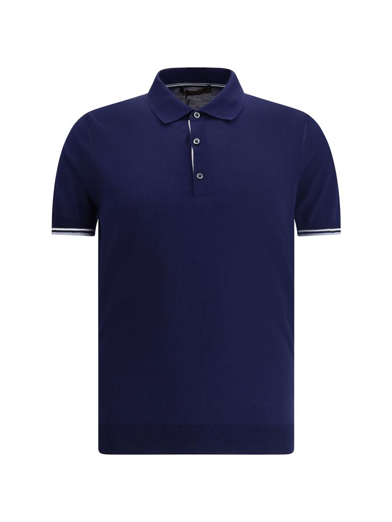 【送料&関税込】Moorer Turquoise Sea Cotton Polo MOORER Turquoise Sea Island Cotton Polo - Polo Shirts