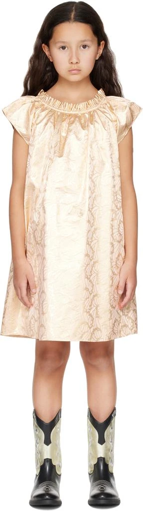 Kids Gold Shiny Silk Dress  On Sale Now with Up to 75% Off | Discover  Exclusive Deals & Savings at BeyondStyle  Authentic Bonpoint men|kids'  dresses & sets|boy|kids with Limited-Time Discounts,
