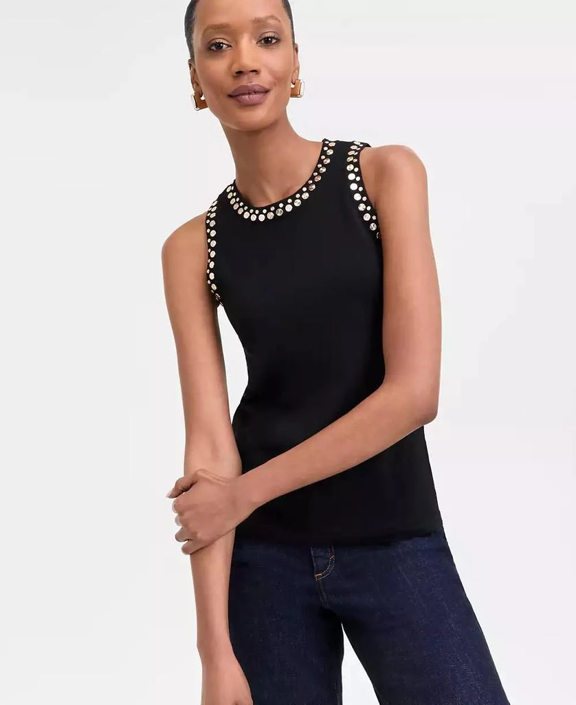 INC International Women's Studded Tank Sweater, Exclusively at Macy's 1